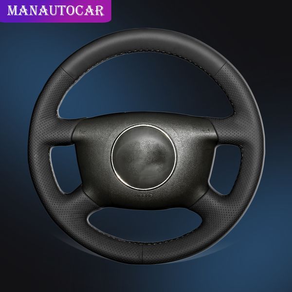 

car braid on the steering wheel cover for a2 (8z) a3 (8l) sprotback a4 (b5 b6) avant a6 (c5) a8 (d2) s4 auto wheel covers