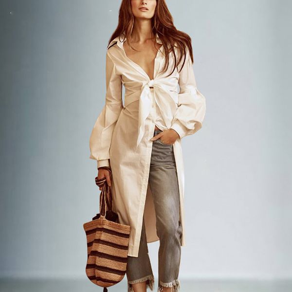 bow long shirts female lace up tunic deep v necck lantern sleeve white shirt spring fashion clothing
bow long shirts female lace up tunic deep v necck lantern sleeve white shirt spring fashion clothing