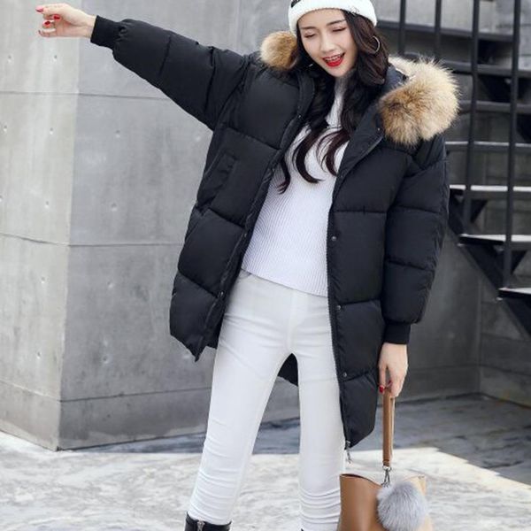 big fur 2019 new khaki fashion winter women's jacket thicken long parkas female jackets winter coat warm hooded women outerwear, Black
big fur 2019 new khaki fashion winter women's jacket thicken long parkas female jackets winter coat warm hooded women outerwear, Black