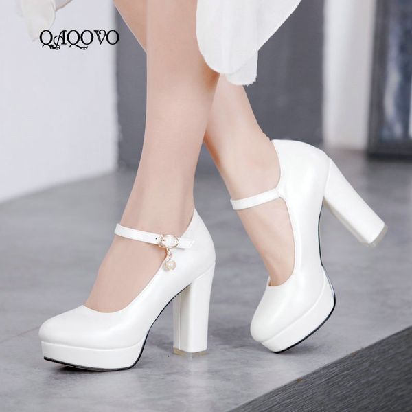 2019 women mary jane platform pumps fashion square high heels ankle strap buckle spring summer party dress shoes female, Black
2019 women mary jane platform pumps fashion square high heels ankle strap buckle spring summer party dress shoes female, Black