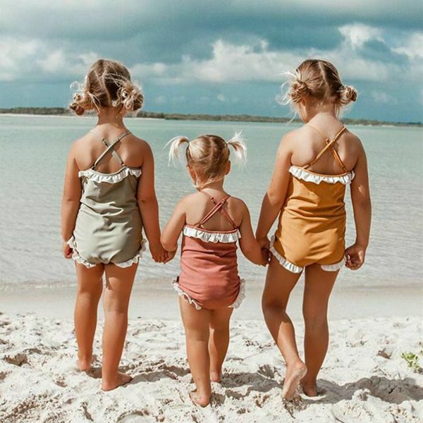 kids one-piece swimsuit baby girl swimwear lace frill criss-cross strap monokini beach wear child girl bathing suit 1-5years
kids one-piece swimsuit baby girl swimwear lace frill criss-cross strap monokini beach wear child girl bathing suit 1-5years