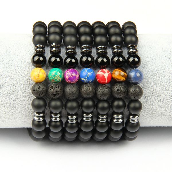 stone beaded bracelets for men and women 8mm natural black matte stone beads lucky bracelet jewelry for party, Golden;silver
stone beaded bracelets for men and women 8mm natural black matte stone beads lucky bracelet jewelry for party, Golden;silver
