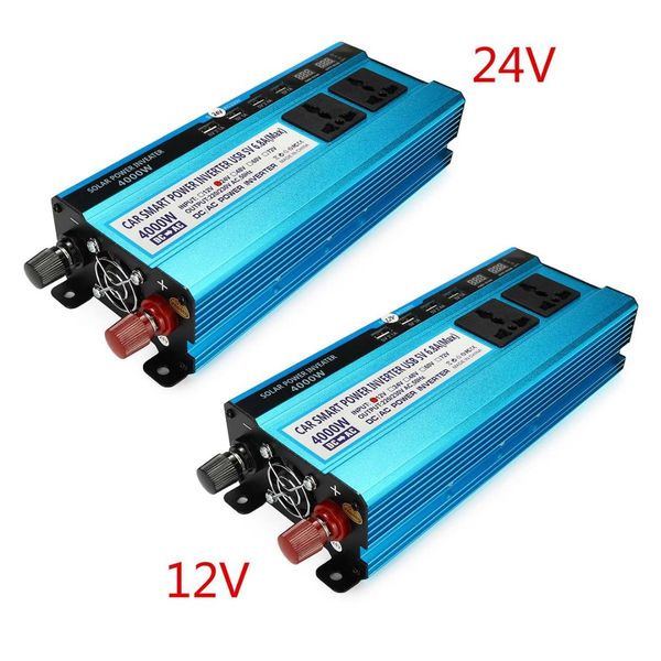4000w car power inverter led solar power inverter 12v/24v dc to 220v ac modified sine wave charger converter adapter
4000w car power inverter led solar power inverter 12v/24v dc to 220v ac modified sine wave charger converter adapter