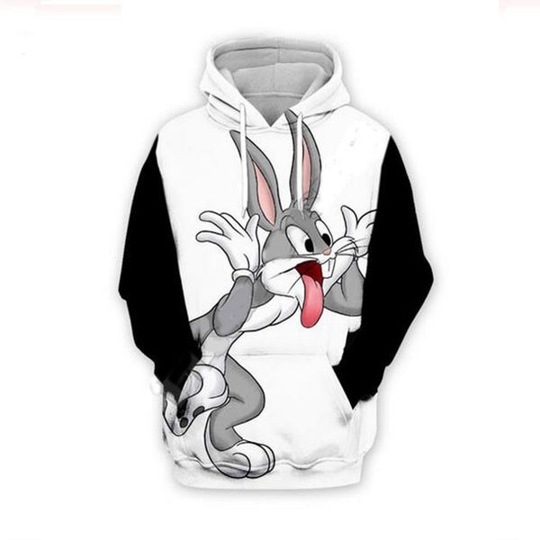 new fashion women/men harajuku style cartoon bugs bunny casual 3d printed sweatshirts hoodies sportwear coat r0136, Black
new fashion women/men harajuku style cartoon bugs bunny casual 3d printed sweatshirts hoodies sportwear coat r0136, Black