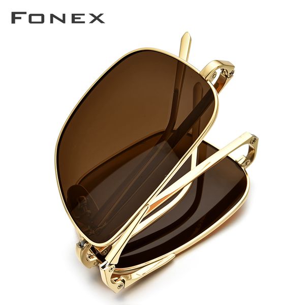 fonex pure titanium polarized sunglasses men folding classic square sun glasses for men 2019 new male shades 839, White;black
fonex pure titanium polarized sunglasses men folding classic square sun glasses for men 2019 new male shades 839, White;black