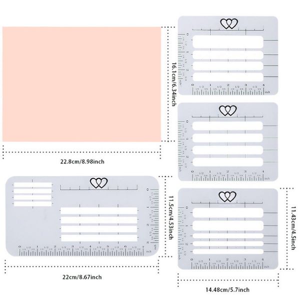 4pcs/set translucent envelope templates addressing craft guide stencil thank you card portable fits wide range envelope mould
4pcs/set translucent envelope templates addressing craft guide stencil thank you card portable fits wide range envelope mould