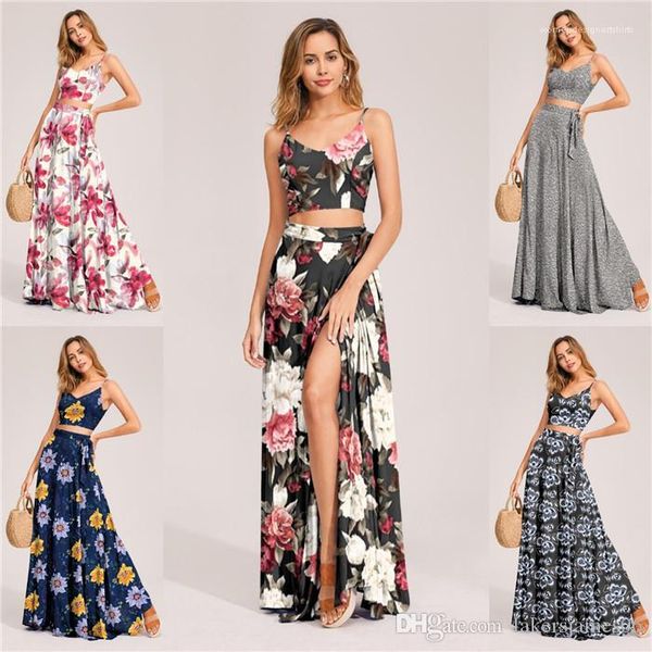 v neck camisole two piece printed maxi skirt long dress with camisole womens new designer, White
v neck camisole two piece printed maxi skirt long dress with camisole womens new designer, White