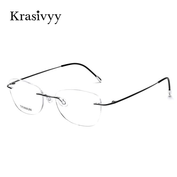 krasivyy pure titanium rimless optical glasses women prescription eyeglasses frame ultralight men myopia europe eyewear, Black
krasivyy pure titanium rimless optical glasses women prescription eyeglasses frame ultralight men myopia europe eyewear, Black