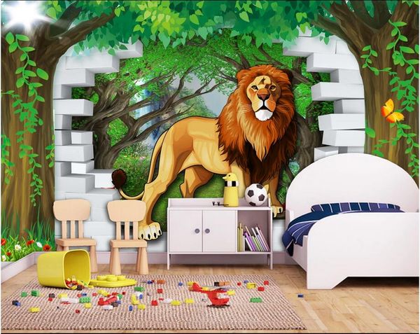 3d wallpaper stickers custom p animal forest lion 3d children's room background wall painting sticker wall paper for kids room
3d wallpaper stickers custom p animal forest lion 3d children's room background wall painting sticker wall paper for kids room