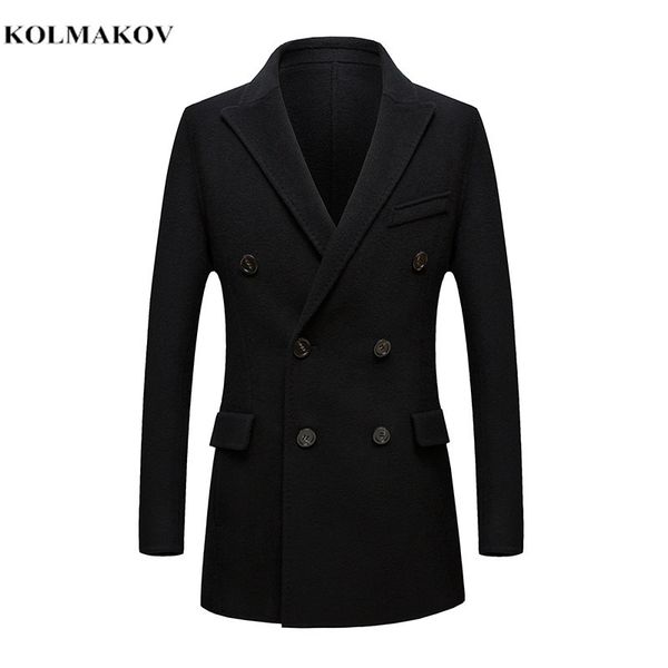 2019 winter new style overcoat men's fashion thicken woolen trench coat men double-breasted jacket men's casual wool coat, Black
2019 winter new style overcoat men's fashion thicken woolen trench coat men double-breasted jacket men's casual wool coat, Black