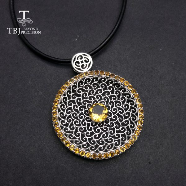 tbj , big natural citrine gemstone pendants in 925 sterling silver brand design shiny gemstone pendant with leather cord
tbj , big natural citrine gemstone pendants in 925 sterling silver brand design shiny gemstone pendant with leather cord