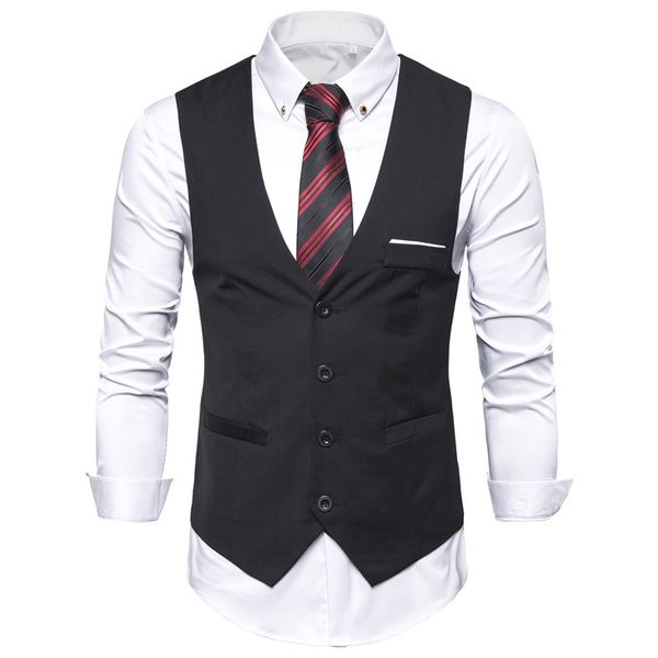 men's vests 6xl big size mens black blue red dress vest waistcoat for men sleeveless blazer business casual suit formal chaleco hombre, Black;white
men's vests 6xl big size mens black blue red dress vest waistcoat for men sleeveless blazer business casual suit formal chaleco hombre, Black;white