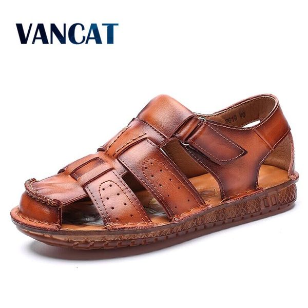 sandals genuine leather summer men outdoor beach fashion casual men's shoes rubber flip flops size 38-48, Black
sandals genuine leather summer men outdoor beach fashion casual men's shoes rubber flip flops size 38-48, Black