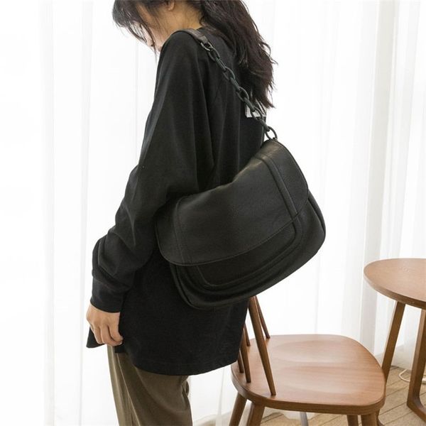 retro chain shoulder bag women 2019 pu diagonal bag