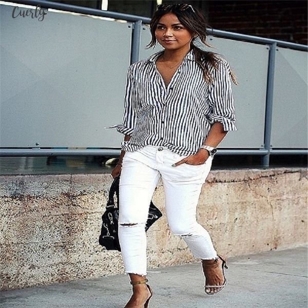 women striped long sleeve blouse shirt female loose blusas femme autumn fall casual ladies office plus size 5xl, White
women striped long sleeve blouse shirt female loose blusas femme autumn fall casual ladies office plus size 5xl, White