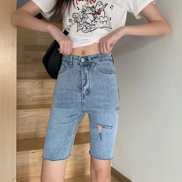 women's jeans casual korean-style high-waist tight stretch denim shorts pants womens clothing skinny woman 590h, Blue
women's jeans casual korean-style high-waist tight stretch denim shorts pants womens clothing skinny woman 590h, Blue