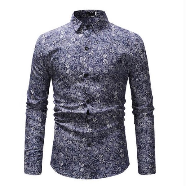 new spring men casual shirts fashion long sleeve brand printed button-up formal business polka dot floral men dress shirt -3xl, White;black
new spring men casual shirts fashion long sleeve brand printed button-up formal business polka dot floral men dress shirt -3xl, White;black