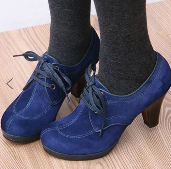 shoes women ankle boots autumn winter high heels lace up ladies booties sewing platform western punk boots, Black
shoes women ankle boots autumn winter high heels lace up ladies booties sewing platform western punk boots, Black