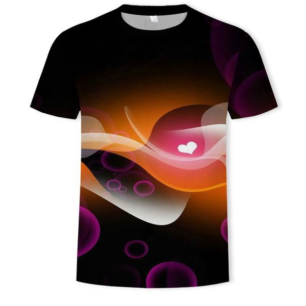 mens designer colorful striped 3d printed short-sleeved loose thin fashion casual t-shirt, White;black 
mens designer colorful striped 3d printed short-sleeved loose thin fashion casual t-shirt, White;black