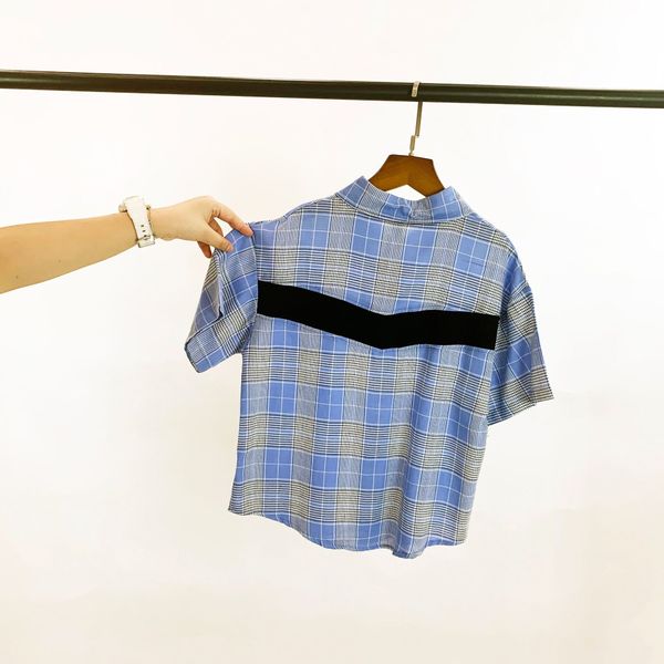 q2 summer 2020 new children's clothing big children's short-sleeved shirt neutral plaid increased anti-zou lapel jacket, Blue
q2 summer 2020 new children's clothing big children's short-sleeved shirt neutral plaid increased anti-zou lapel jacket, Blue