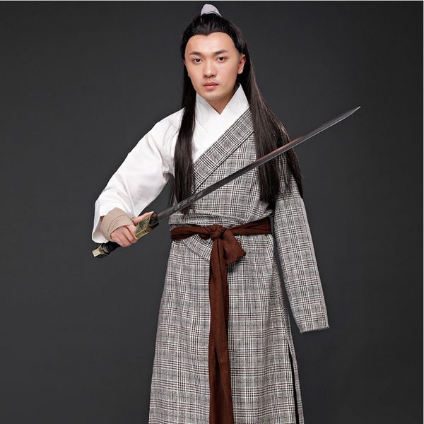 men hanfu costume chinese ancient traditional male long gown swordman clothing tv film stage wear carnival performance outfit, Black;red
men hanfu costume chinese ancient traditional male long gown swordman clothing tv film stage wear carnival performance outfit, Black;red
