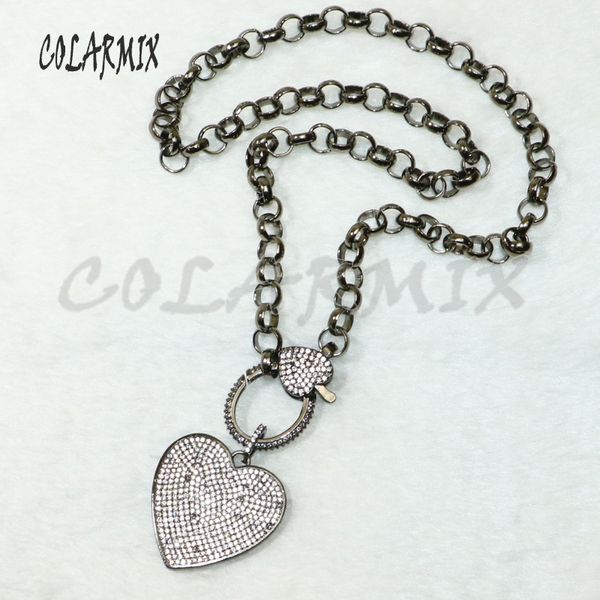 3 strands black gun heart pendants necklace lobster clasp necklace link chain fashion jewelry accessories 50575, Silver
3 strands black gun heart pendants necklace lobster clasp necklace link chain fashion jewelry accessories 50575, Silver