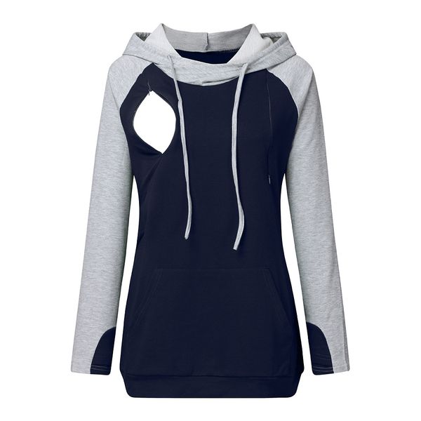 women's nursing maternity sweatshirt pregnant winter nusring maternity long sleeve splicing pregnant pullover hooded, White
women's nursing maternity sweatshirt pregnant winter nusring maternity long sleeve splicing pregnant pullover hooded, White