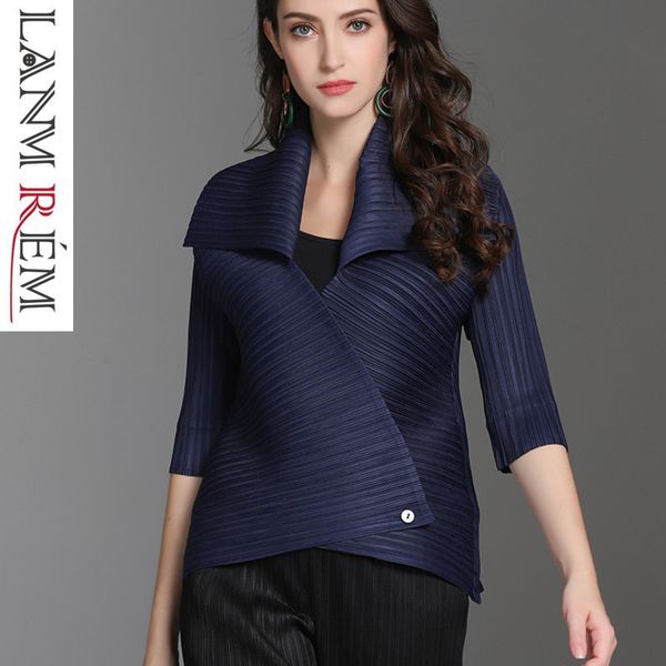 lanmrem 2019 new fashion pleated clothing female's half sleeve lapel personality cardigans short type coat vestido yf698, Black;brown
lanmrem 2019 new fashion pleated clothing female's half sleeve lapel personality cardigans short type coat vestido yf698, Black;brown