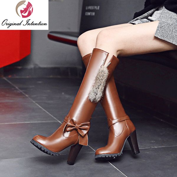 original intention women knee-high boots nice bowtie round toe square heels black white brown wine red shoes woman us size 4-13
original intention women knee-high boots nice bowtie round toe square heels black white brown wine red shoes woman us size 4-13