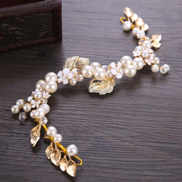 ailibride gold pearl headband for wedding tiara bridal hair accessories handmade women bride hair ornaments jewelry, Golden;white
ailibride gold pearl headband for wedding tiara bridal hair accessories handmade women bride hair ornaments jewelry, Golden;white