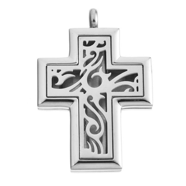 fashion-tainless steel pendant necklaces aromatherapy diffuser necklace perfume locket fashion cross for women christmas gift, Silver
fashion-tainless steel pendant necklaces aromatherapy diffuser necklace perfume locket fashion cross for women christmas gift, Silver