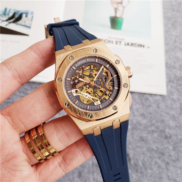 new mens automatic watch fashion automatic chronograph sport rubber strap watch automatic mechanical watches watch box, Slivery;brown
new mens automatic watch fashion automatic chronograph sport rubber strap watch automatic mechanical watches watch box, Slivery;brown