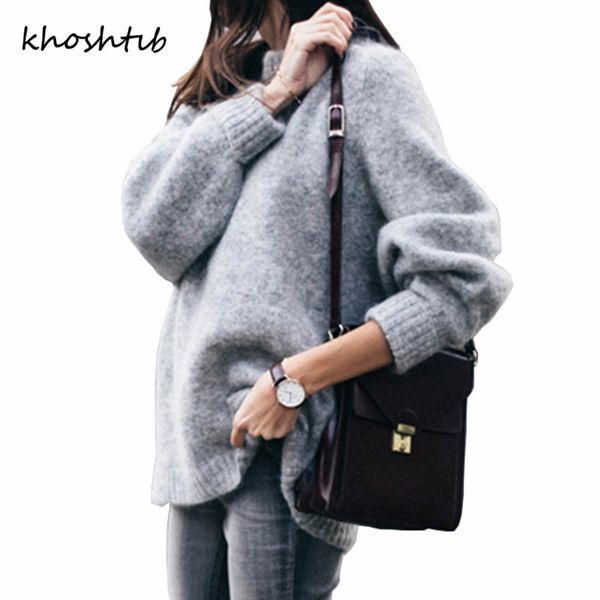 khoshtib women's sweater autumn winter the new loose solid color o-neck sweater large size women's clothing regular
khoshtib women's sweater autumn winter the new loose solid color o-neck sweater large size women's clothing regular