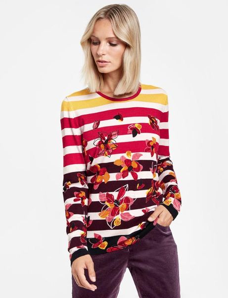 pullover plus size femenino viscose colorful stripe floral print round neck long sleeve sweater two colors knitwer, White;black
pullover plus size femenino viscose colorful stripe floral print round neck long sleeve sweater two colors knitwer, White;black