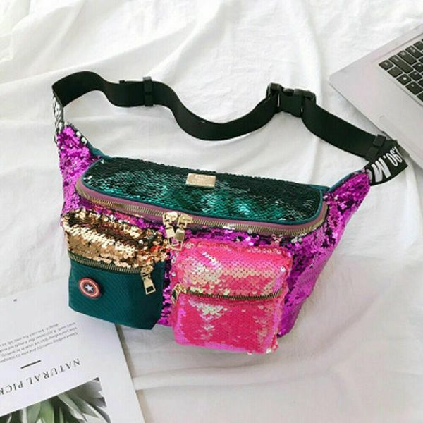 sequins women waist bags large capacity women fanny pack chest belt bags teenager handbags
sequins women waist bags large capacity women fanny pack chest belt bags teenager handbags