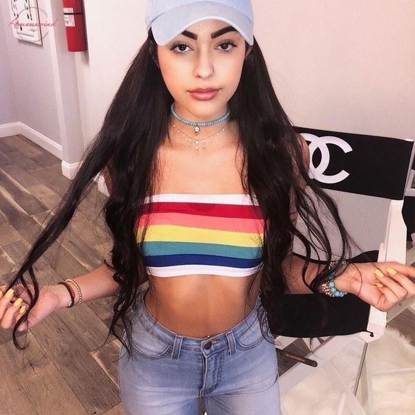 tank 2020 new denim women rainbow seamless bandeau crop tube strapless wrap bustier bra, White
tank 2020 new denim women rainbow seamless bandeau crop tube strapless wrap bustier bra, White