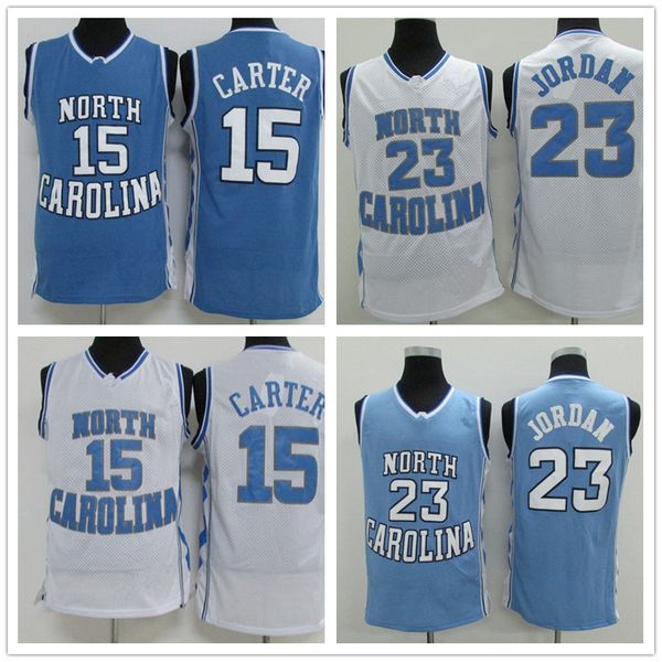 ncaa north carolina tar heels #15 carter #23 michael college blue basketball jerseys fans tees white blue stitched logos, Black
ncaa north carolina tar heels #15 carter #23 michael college blue basketball jerseys fans tees white blue stitched logos, Black