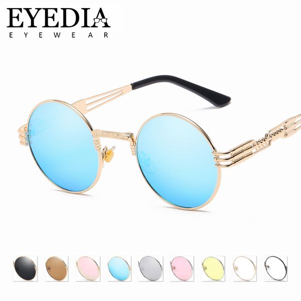 women men hd uv400 mirror steampunk sun glasses blue black pink sunglasses with gold metale frames lunettes de soleil 7768cj, White;black
women men hd uv400 mirror steampunk sun glasses blue black pink sunglasses with gold metale frames lunettes de soleil 7768cj, White;black
