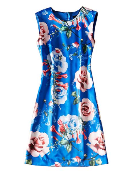 flower print women a-line dress round neck sleeveless casual dresses 08k1930, Black;gray
flower print women a-line dress round neck sleeveless casual dresses 08k1930, Black;gray