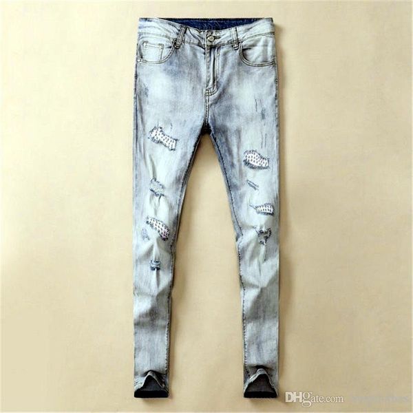 men designer jeans slim fit ripped jeans men hi-street mens distressed denim joggers knee holes washed destroyed luxury jeans style color, Blue
men designer jeans slim fit ripped jeans men hi-street mens distressed denim joggers knee holes washed destroyed luxury jeans style color, Blue