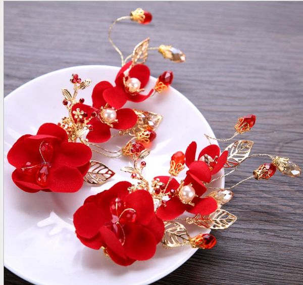 red hair clips bridal wedding tiara children's flower hair clips handmade tiara hair accessories, Silver
red hair clips bridal wedding tiara children's flower hair clips handmade tiara hair accessories, Silver