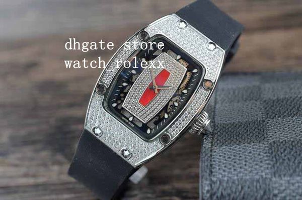 women's new version rm07-01 miyota automatic lady watch rose gold diamond carbon fibre case rubber strap watches, Slivery;brown
women's new version rm07-01 miyota automatic lady watch rose gold diamond carbon fibre case rubber strap watches, Slivery;brown