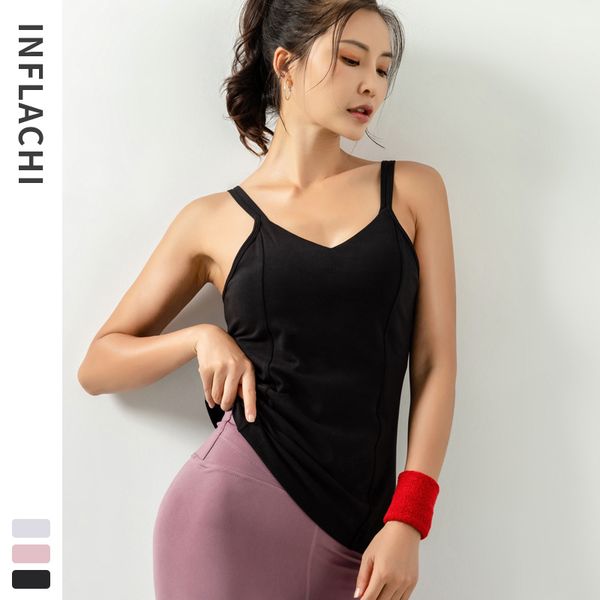 2020 elastic sports vest with chest paded women quick-drying breathable running yoga workout shirts fitness wear top, White;red
2020 elastic sports vest with chest paded women quick-drying breathable running yoga workout shirts fitness wear top, White;red