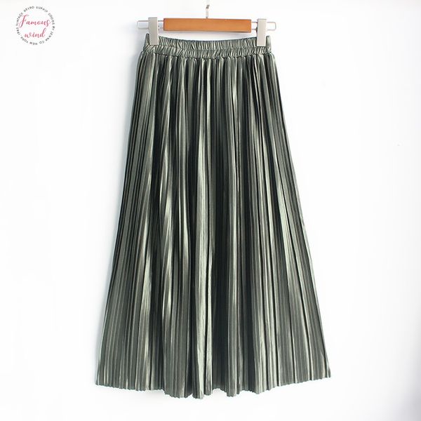 2018 fashion bling metallic silk korean new women high waist pleated maxi skirt tutu skirts elastic plus size long skirts saia, Black
2018 fashion bling metallic silk korean new women high waist pleated maxi skirt tutu skirts elastic plus size long skirts saia, Black