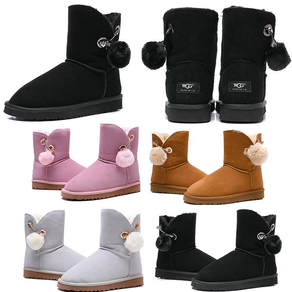 2019 classic WGG Women's Australia Women girl tall Hairball boots Snow Winter boots pink grey Khaki black boots outdoor shoes 36-41
2019 classic WGG Women's Australia Women girl tall Hairball boots Snow Winter boots pink grey Khaki black boots outdoor shoes 36-41
