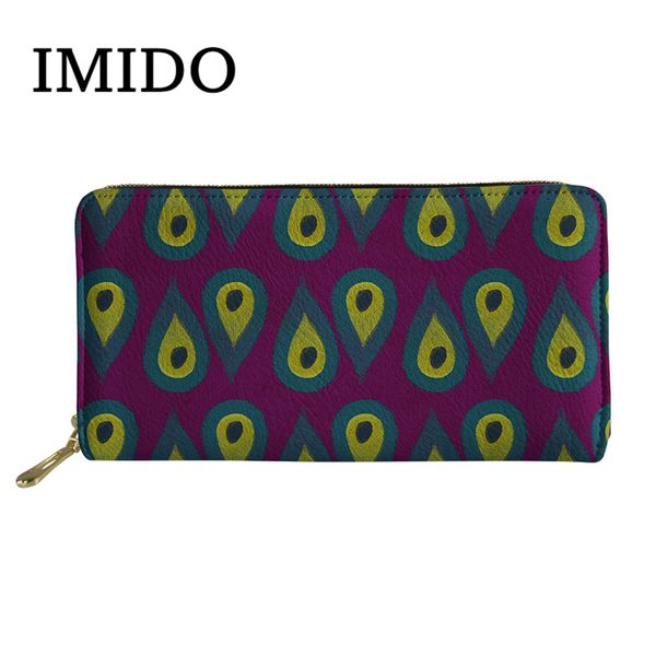 imido novelty art design wallet women purple peackock print casual leather purses ladies mom storage coin money bags 2019, Red;black
imido novelty art design wallet women purple peackock print casual leather purses ladies mom storage coin money bags 2019, Red;black