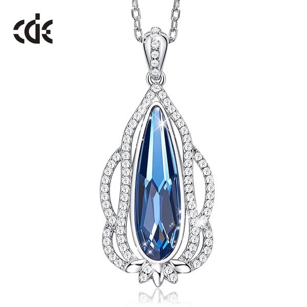 cde 925 sterling silver necklace women embellished with crystals from swarovski water drop pendant necklace mothers day gift
cde 925 sterling silver necklace women embellished with crystals from swarovski water drop pendant necklace mothers day gift