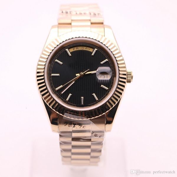 2020 new model 44mm big diamond silver case day -date black face watch sapphire original clasp automatic mechanical wristwat 111, Slivery;brown
2020 new model 44mm big diamond silver case day -date black face watch sapphire original clasp automatic mechanical wristwat 111, Slivery;brown