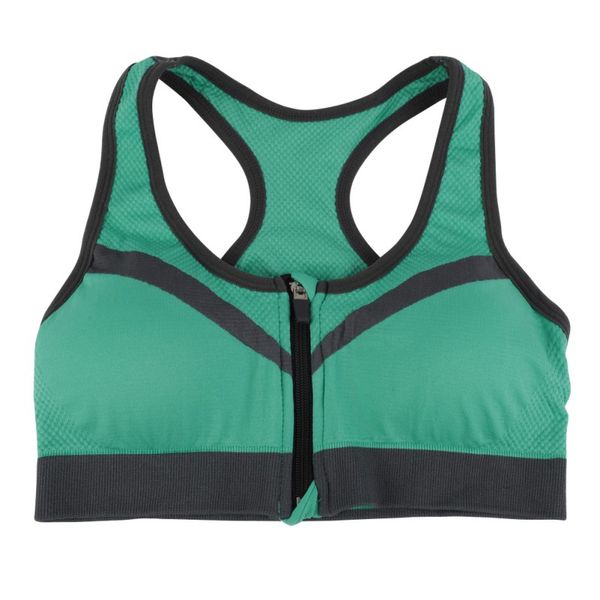 women shockpfoof fitness sports yoga bras front zipper underwear athletic vest push up padded brassiere running, White;black
women shockpfoof fitness sports yoga bras front zipper underwear athletic vest push up padded brassiere running, White;black