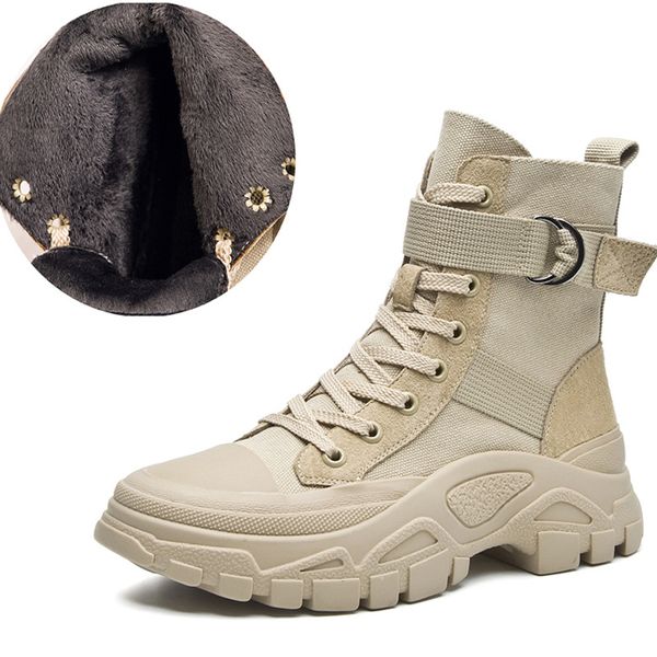 boots 2019 women's new autumn winter boots genuine leather+canvas western british style ladies casual fashion, Black
boots 2019 women's new autumn winter boots genuine leather+canvas western british style ladies casual fashion, Black